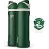 Owala Star Wars FreeSip Insulated Stainless Steel Water Bottle with Straw for Sports, Travel, and School BPA-Free Sports Water Bottle, 32 oz, GroGu(Slytherin)