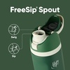 Owala Star Wars FreeSip Insulated Stainless Steel Water Bottle with Straw for Sports, Travel, and School BPA-Free Sports Water Bottle, 32 oz, GroGu(Slytherin)