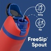 Owala Star Wars FreeSip Insulated Stainless Steel Water Bottle with Straw for Sports, Travel, and School BPA-Free Sports Water Bottle, 32 oz, GroGu(Spiderman)