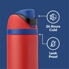 Owala Star Wars FreeSip Insulated Stainless Steel Water Bottle with Straw for Sports, Travel, and School BPA-Free Sports Water Bottle, 32 oz, GroGu(Spiderman)