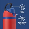 Owala Star Wars FreeSip Insulated Stainless Steel Water Bottle with Straw for Sports, Travel, and School BPA-Free Sports Water Bottle, 32 oz, GroGu(Spiderman)